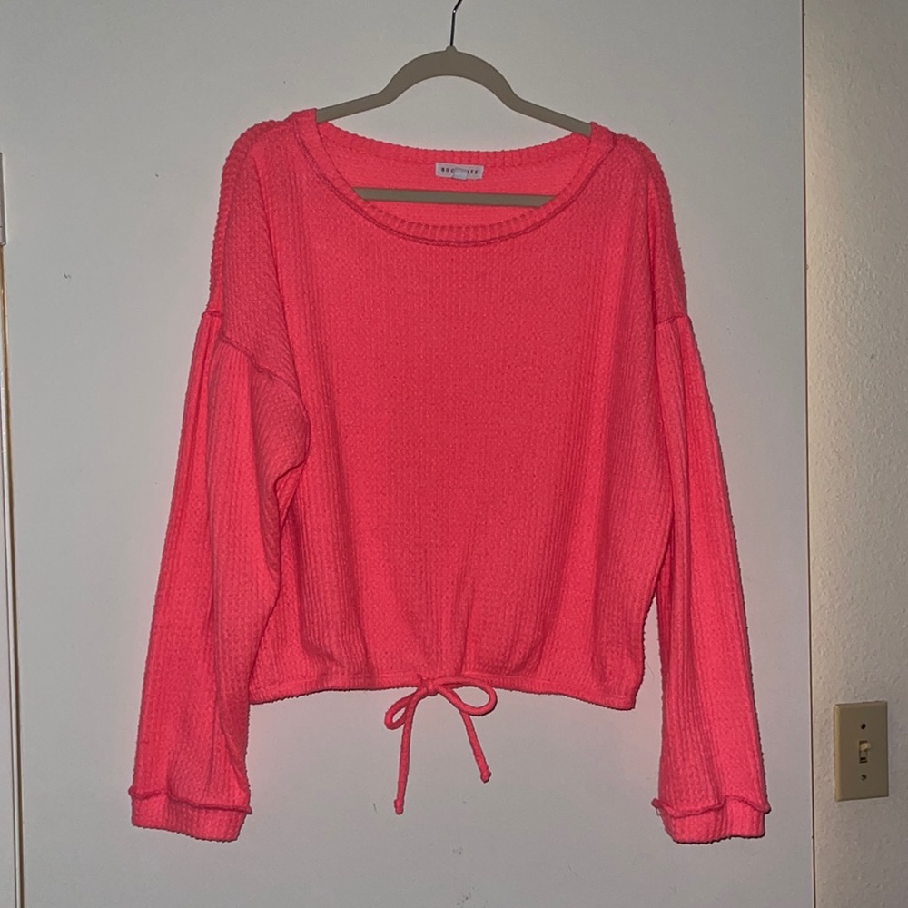 Socialite Pink Pullover Sweater. Worn Once. Very good shape